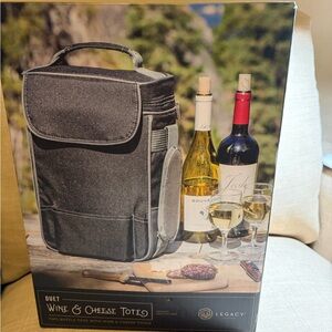 Legacy Black Wine & Cheese Tote